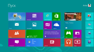 начальный экран Windows 8