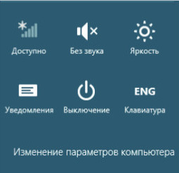 Параметры Win8